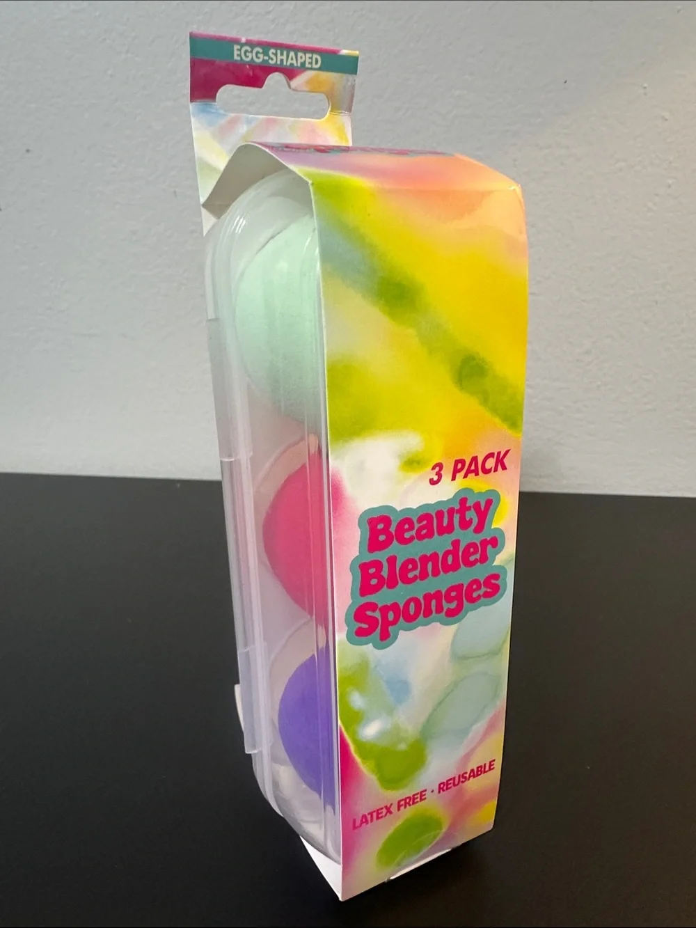 NWT Beauty Blender Egg Shaped Sponge  3-Pack - Latex Free. Multicolor